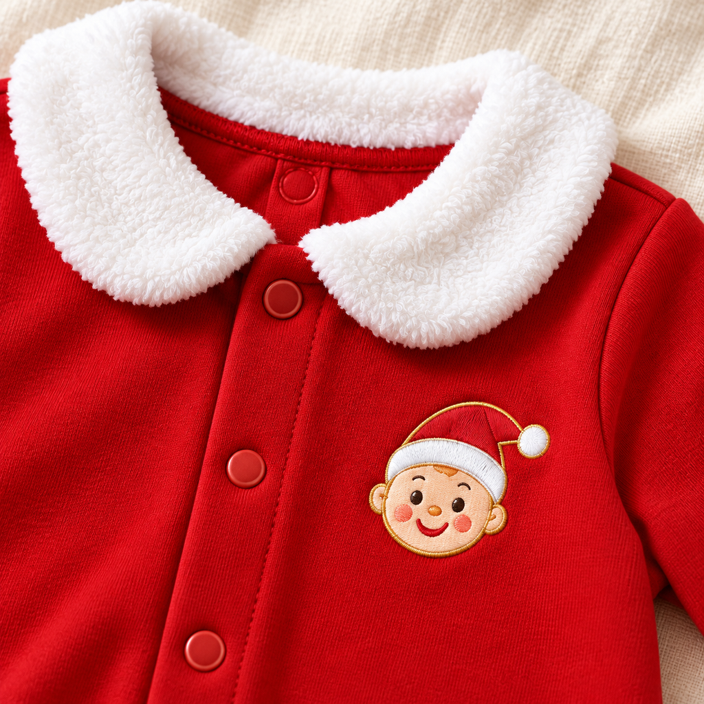 Cotton jersey and baby-face chest detail — design visualization